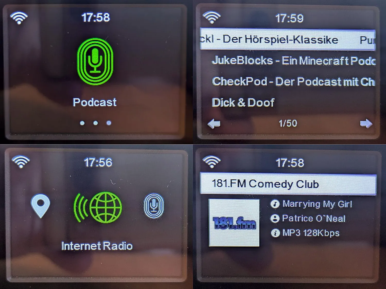 TechniSat Viola 350 IR radio internet DAB+ nero