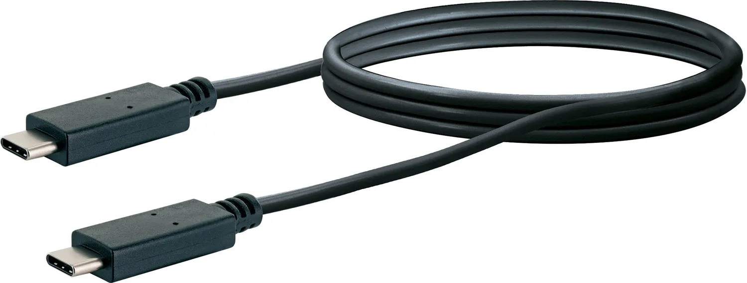 Schwaiger Type C cavo USB-C 1 m nero 5A