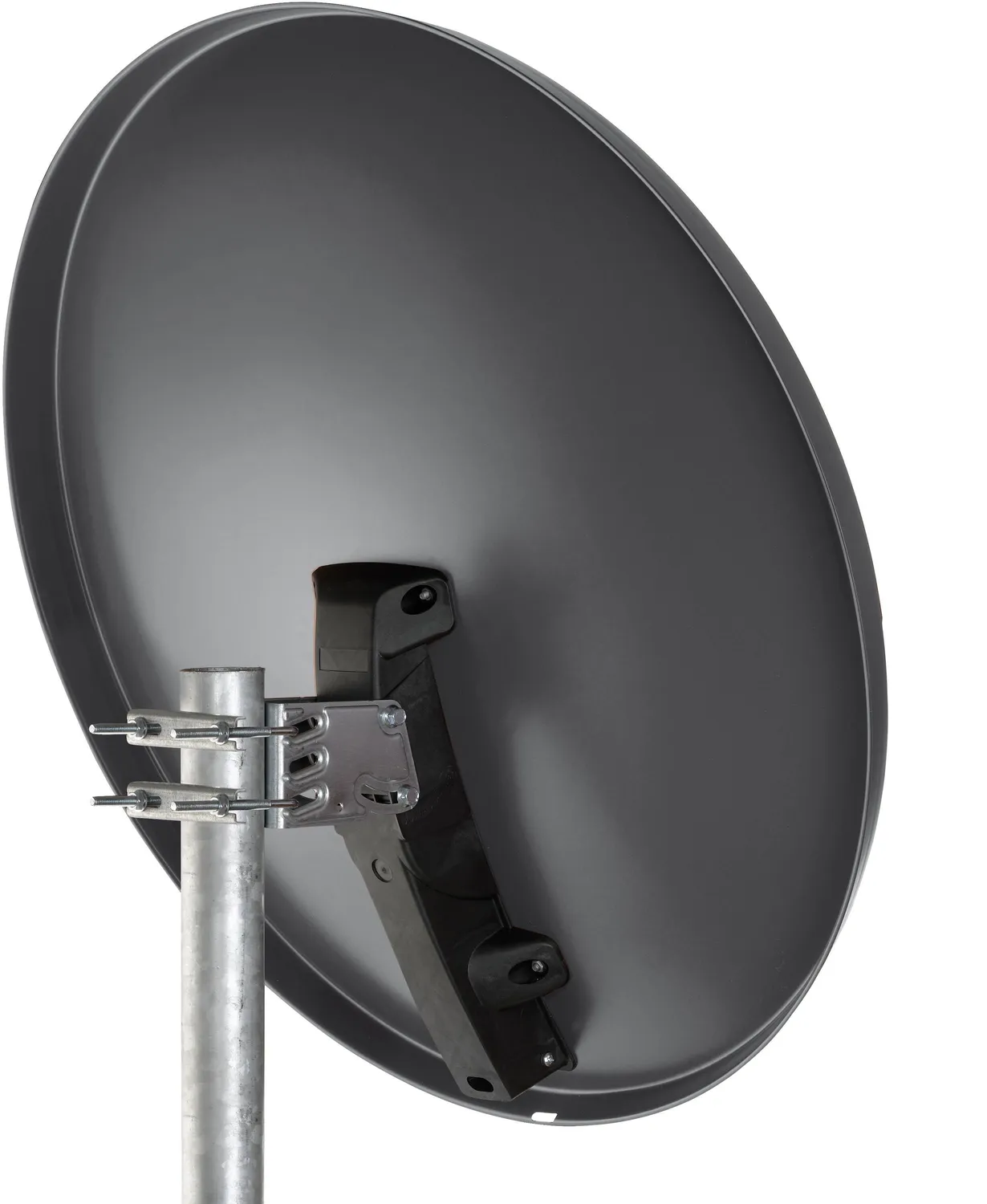 SCHWAIGER Parabola satellitare 80 cm antracite 4 utenze