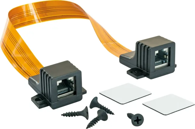 Schwaiger Passacavo Finestra LAN RJ45 Ultra-Slim 29,5cm