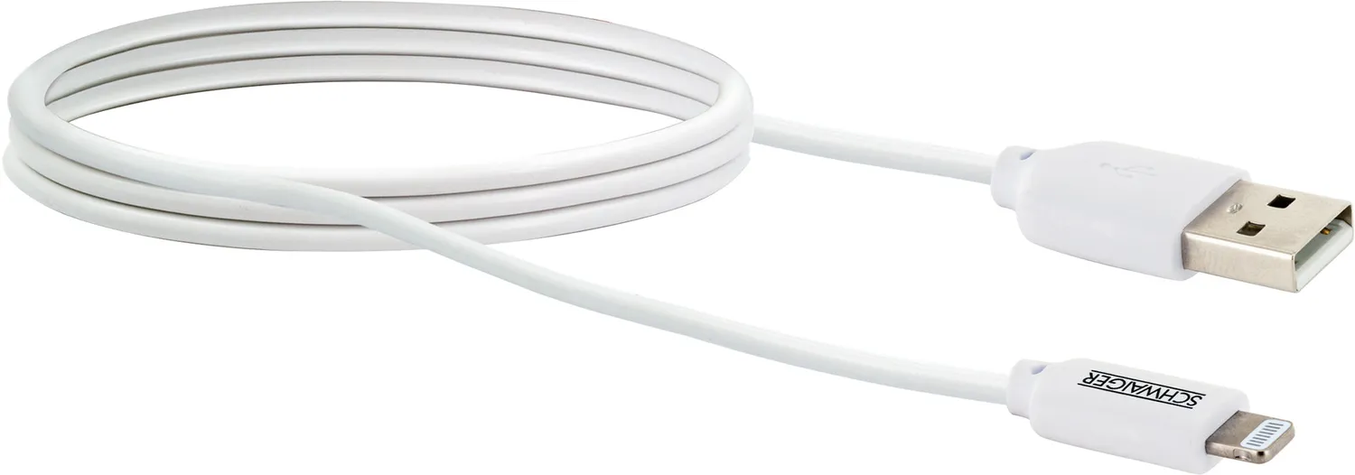 Schwaiger cavo Lightning USB-A 2 m bianco MFi