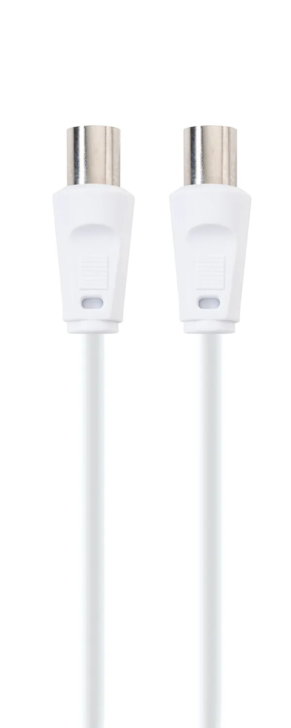 SCHWAIGER Cavo antenna TV 90 dB bianco 1,5 m