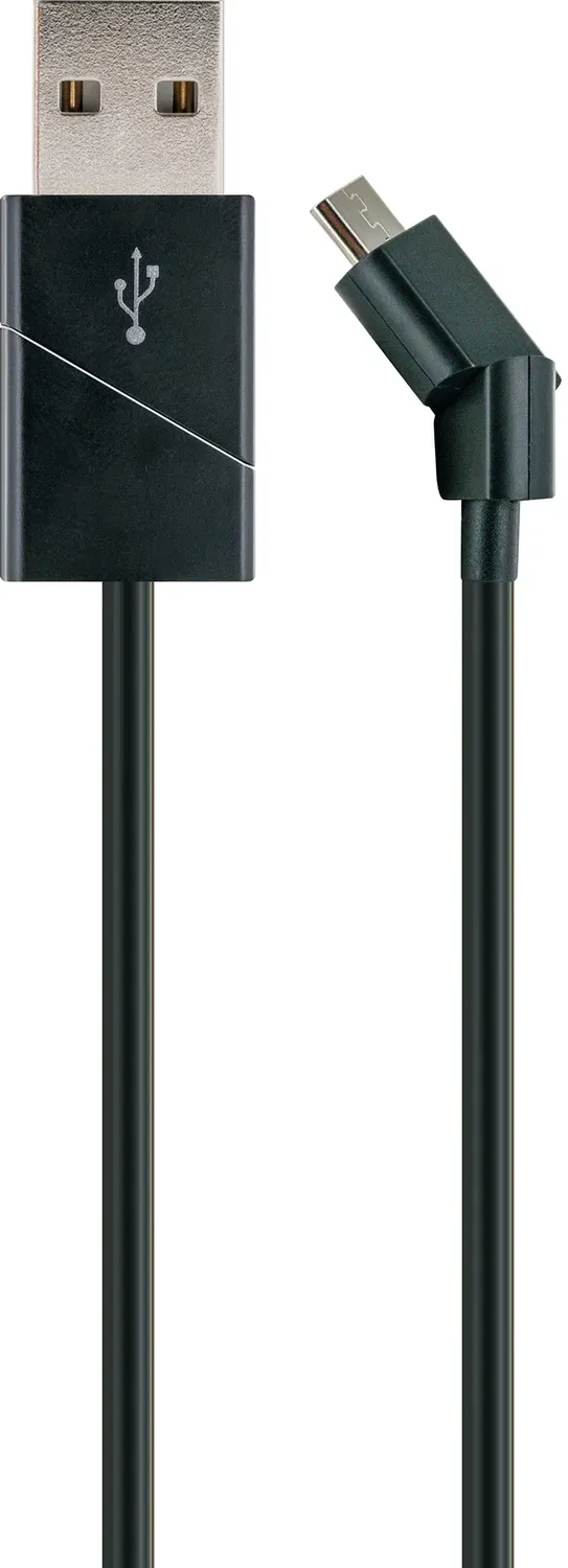 SCHWAIGER Micro USB cavo ricarica snodabile 1,2m nero