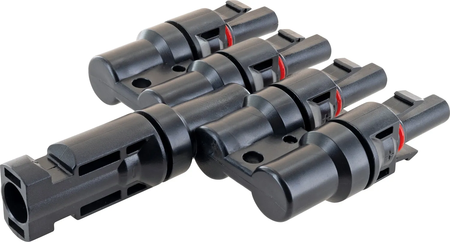 Schwaiger Adattatore Solare 4in1 IP67 Nero 2 Pezzi