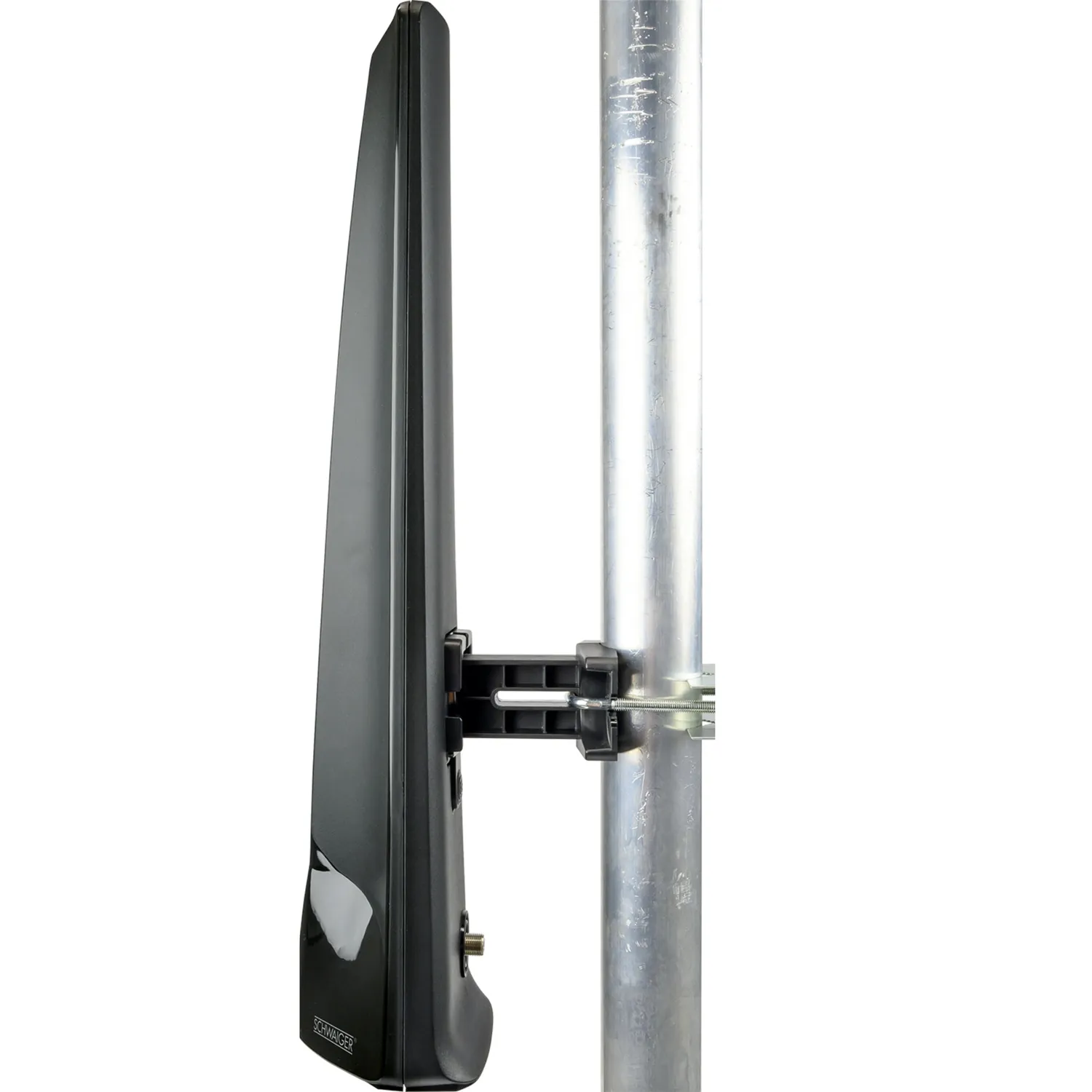 Schwaiger Antenna Esterna DVB-T2 DAB+ attiva nera