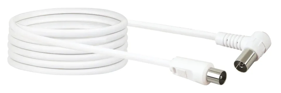 Schwaiger Cavo Antenna TV IEC 75 dB Bianco 1,5 m