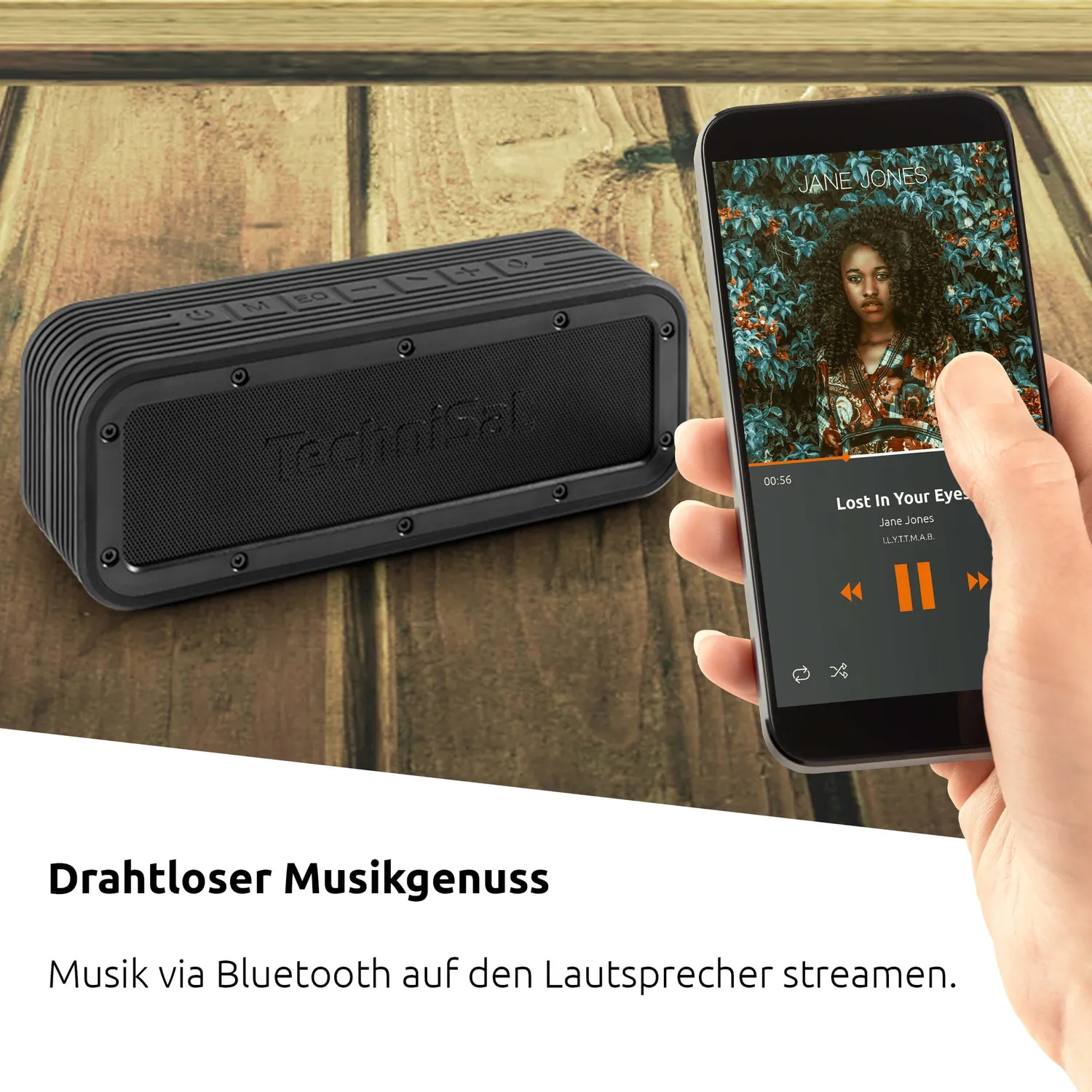 TechniSat BluSpeaker OD TWS altoparlante Bluetooth nero 30W