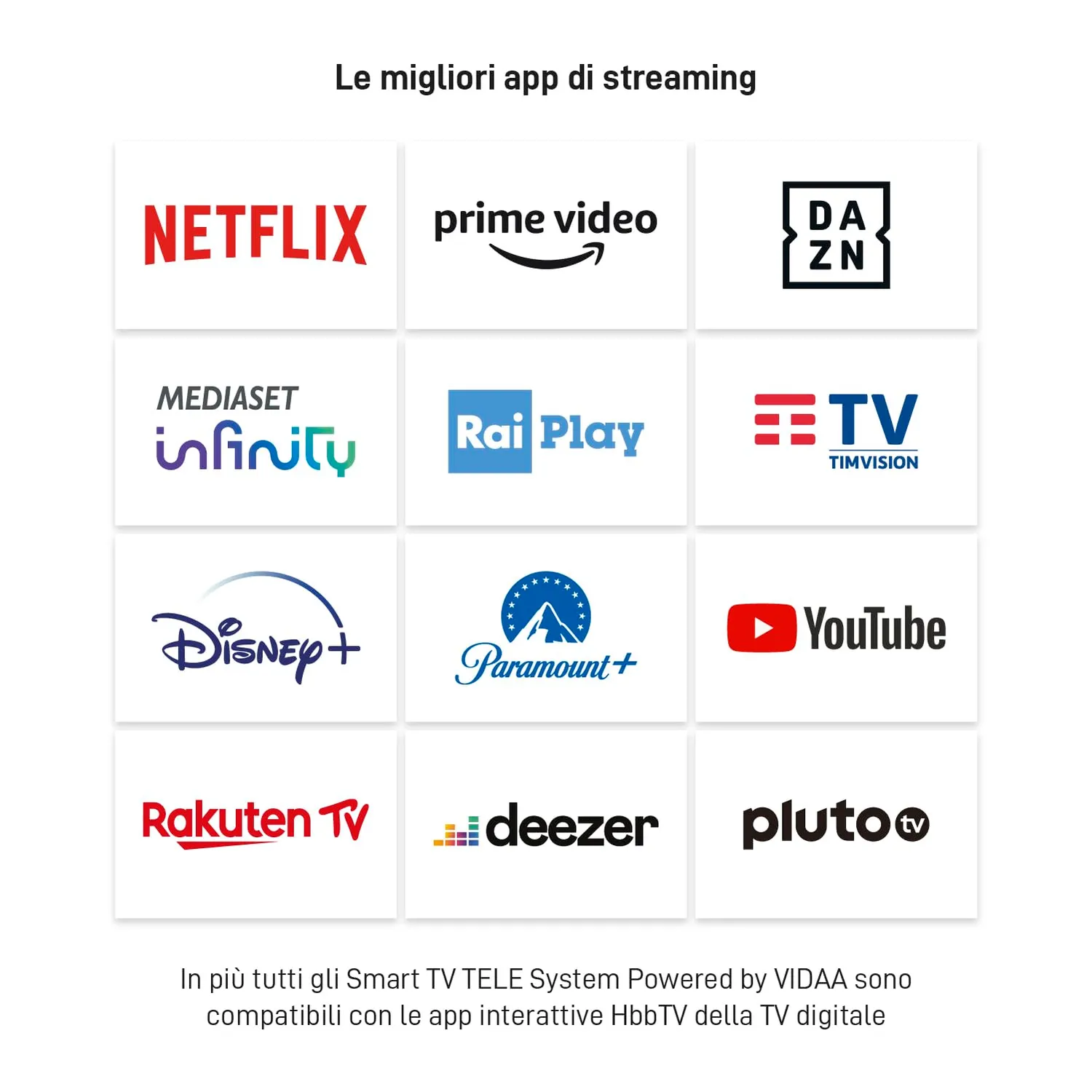 TELE System Sonic SONIC32FL SMV14 Smart TV 32" con soundbar tivùsat