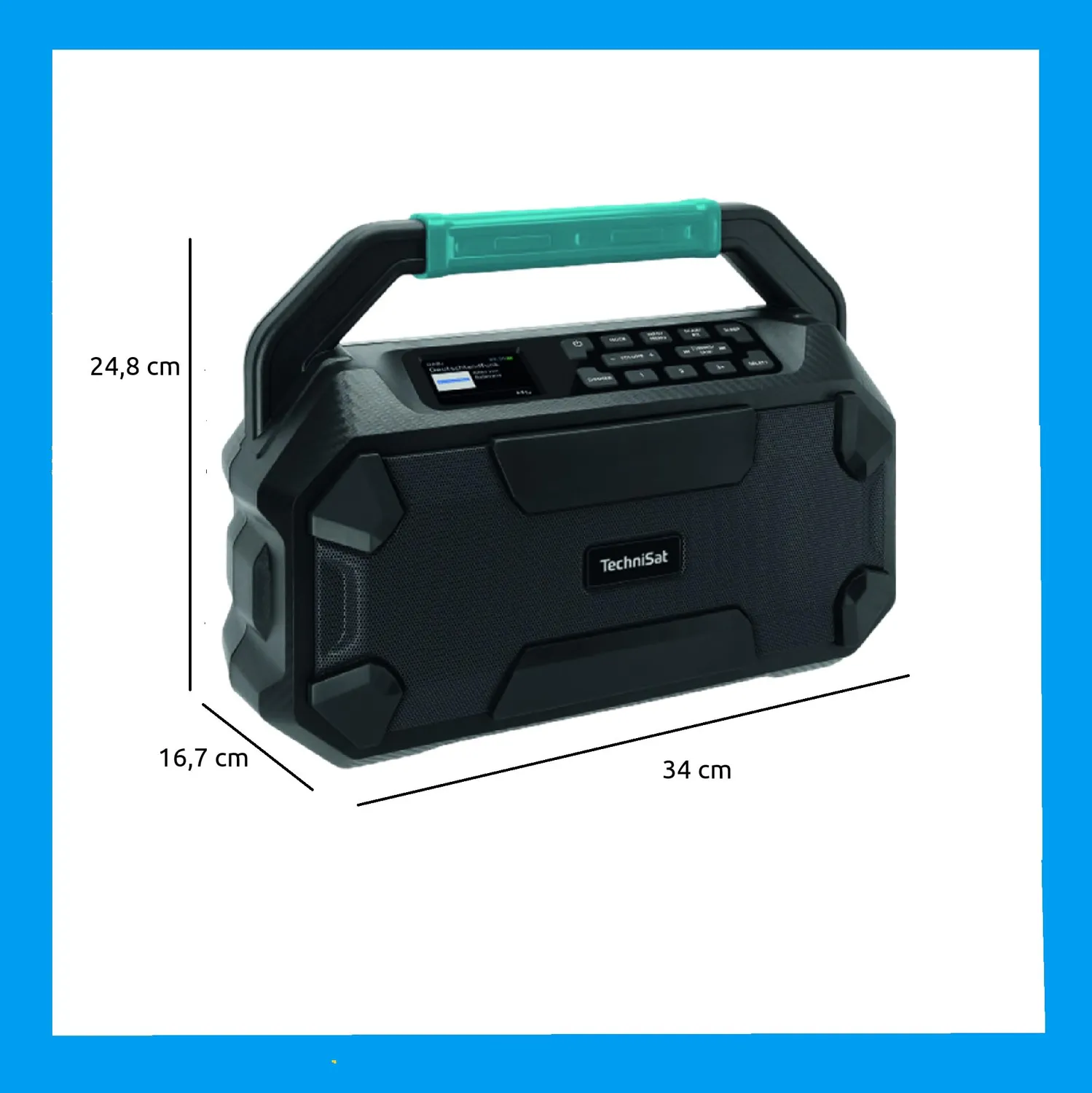TechniSat Viola 231 OD radio cantiere DAB+ nera IPX4